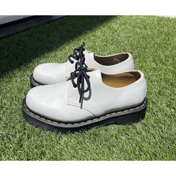 Dr Martens 1461 BEX SMOOTH White LEATHER OXFORD Unisex SHOES Size 5 US M - Picture 2 of 14